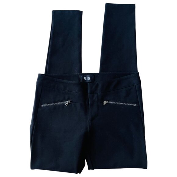 Paige Knit Black Dressy Pants Leggings Women's Size 26 NEW without tags - Picture 10 of 13